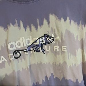 embroidered adidas adventure tee